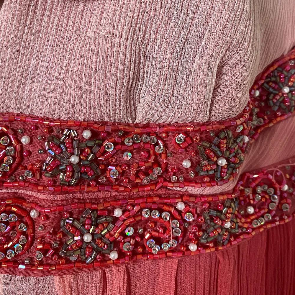 Y2K Beaded Express 100% Silk Fairy Dress - Picture 5 of 11